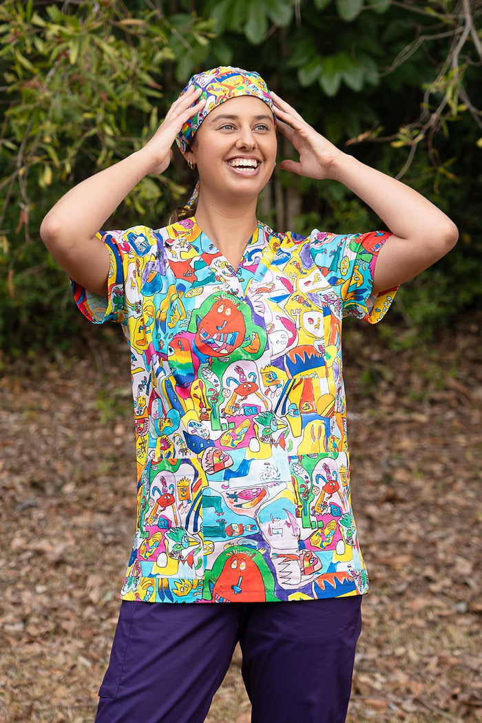 Monster Mash - Women's Scrub Top