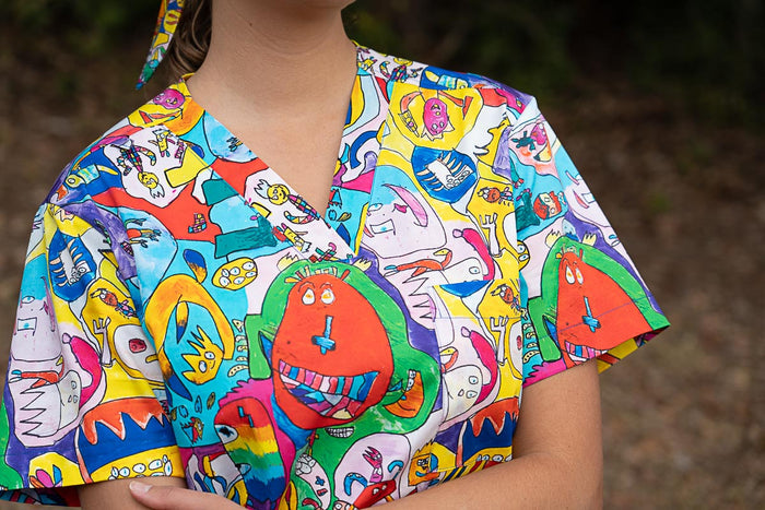 Monster Mash - Women's Scrub Top