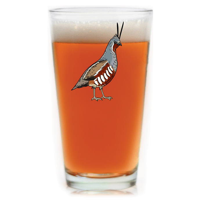 Mountain Quail Pint Glass