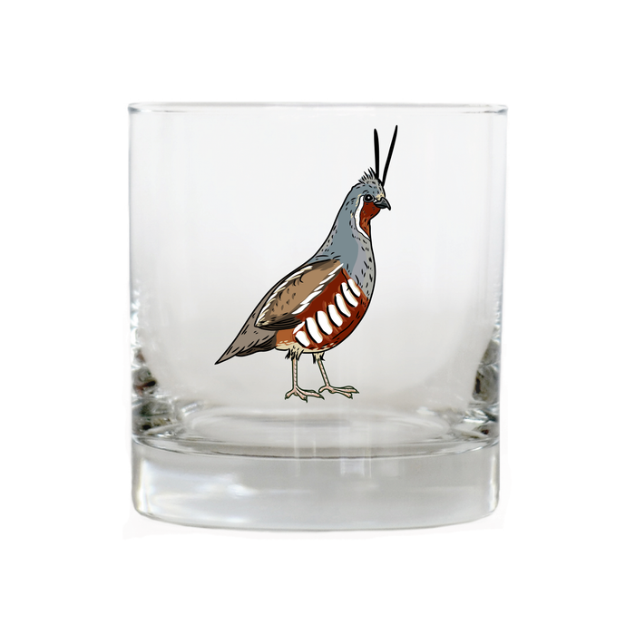 Mountain Quail Whiskey Glass