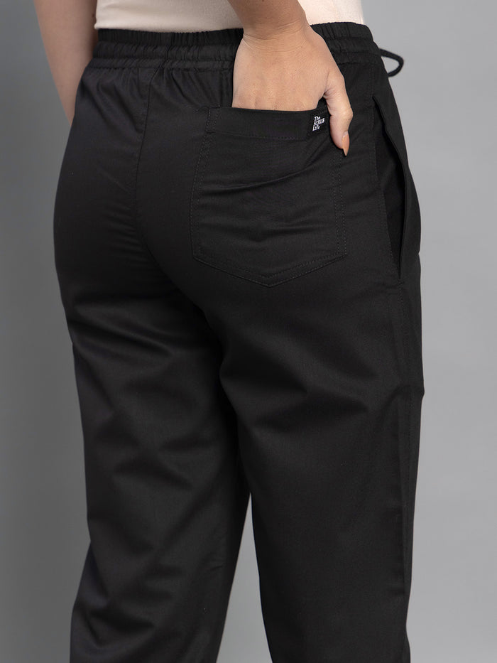 Move Lite Women Black (Core V Neck) Scrub Set