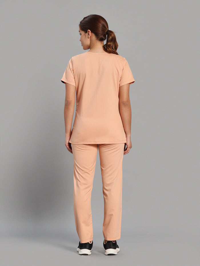 Move Lite Women Coral Mist (Nova V Neck) Scrub Set