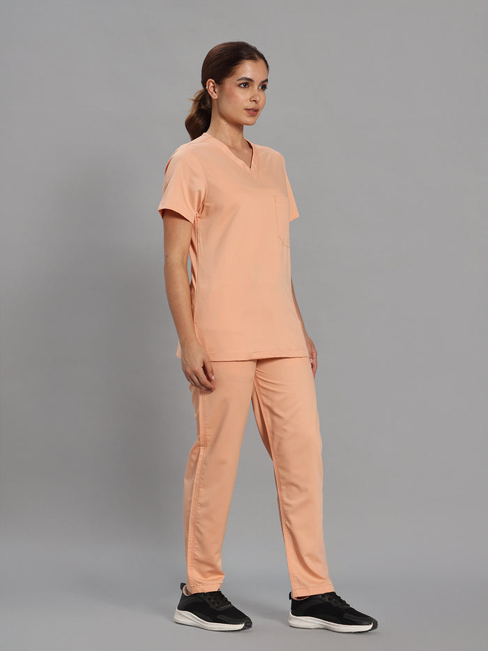 Move Lite Women Coral Mist V Scrub Set