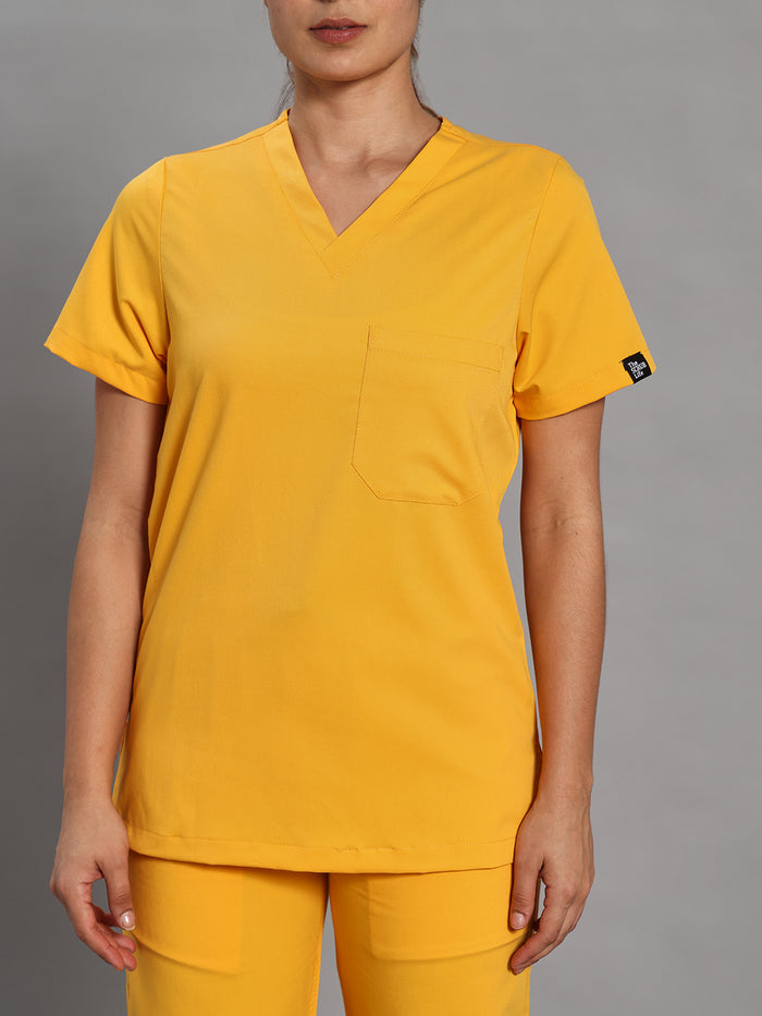 Move Lite Women Marigold V Scrub Set