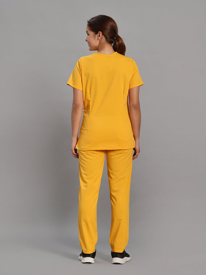 Move Lite Women Marigold V Scrub Set