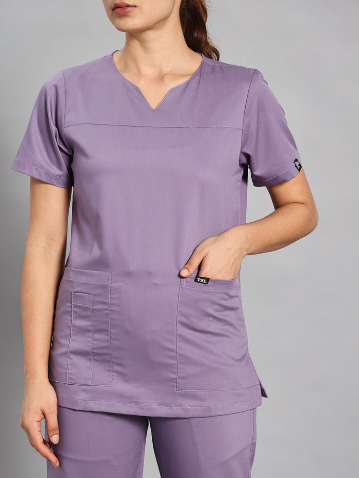 Move Lite Women Ube (Core V Neck) Scrub Set