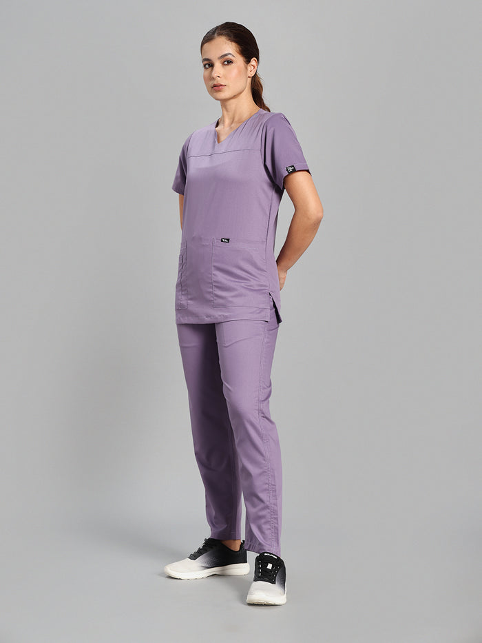 Move Lite Women Ube (Core V Neck) Scrub Set