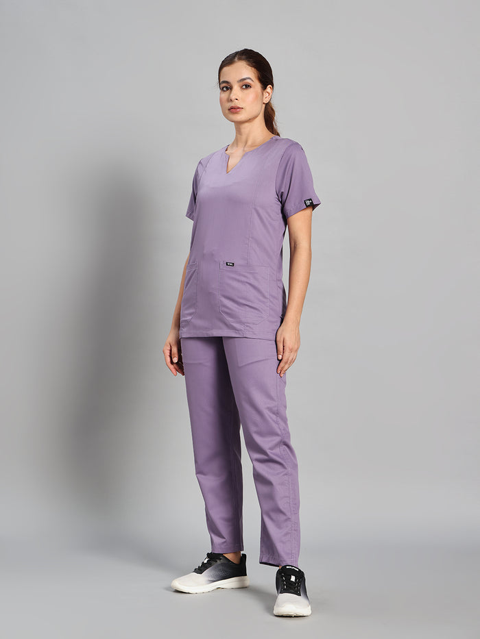Move Lite Women Ube (Nova V Neck) Scrub Set