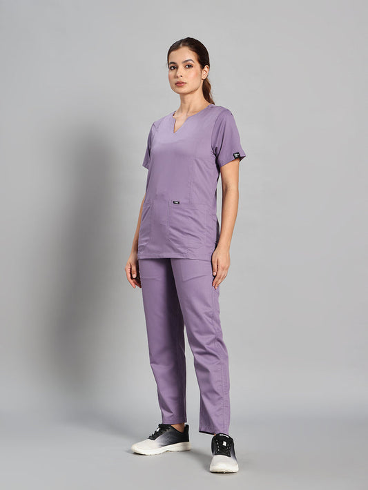 Move Lite Women Ube (Nova V Neck) Scrub Set