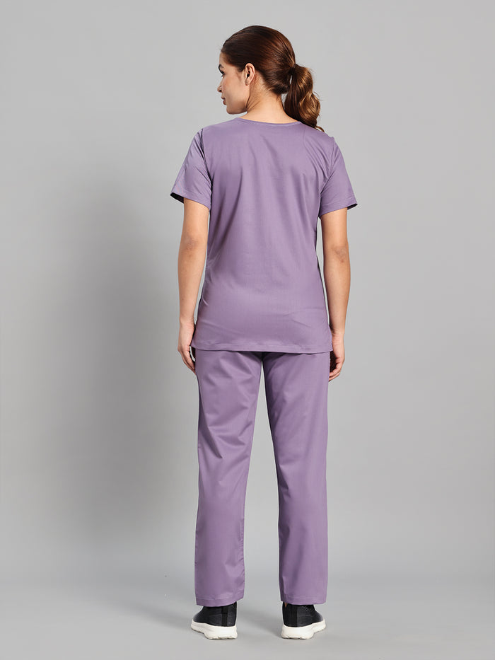 Move Lite Women Ube (Nova V Neck) Scrub Set