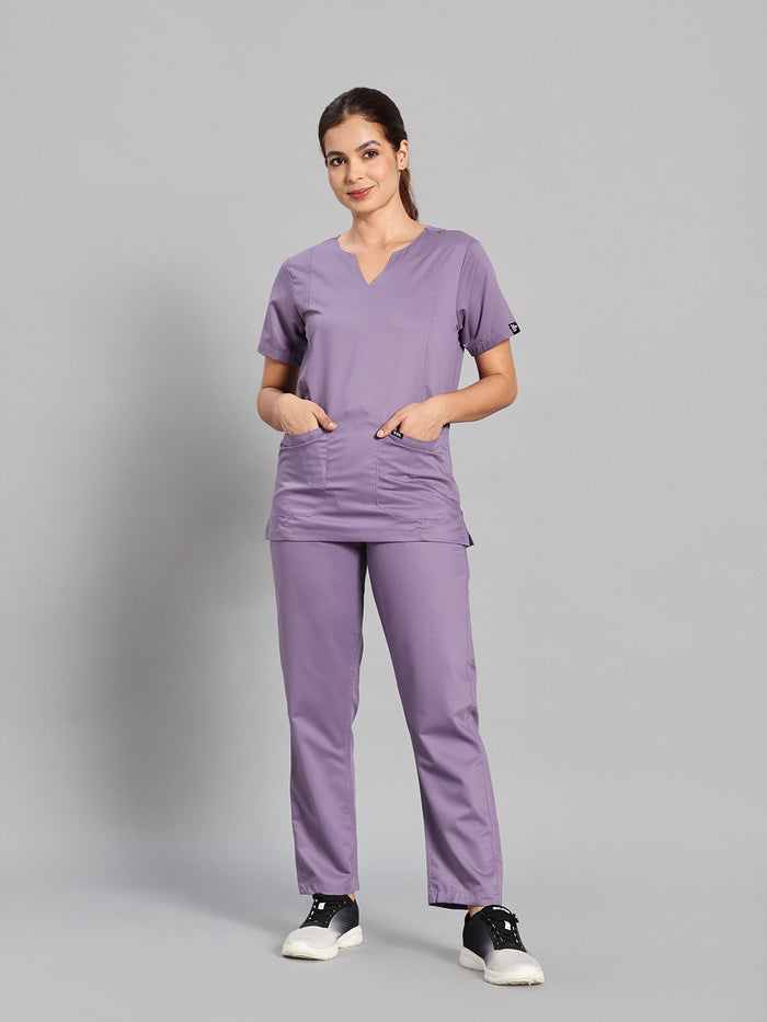 Move Lite Women Ube (Nova V Neck) Scrub Set