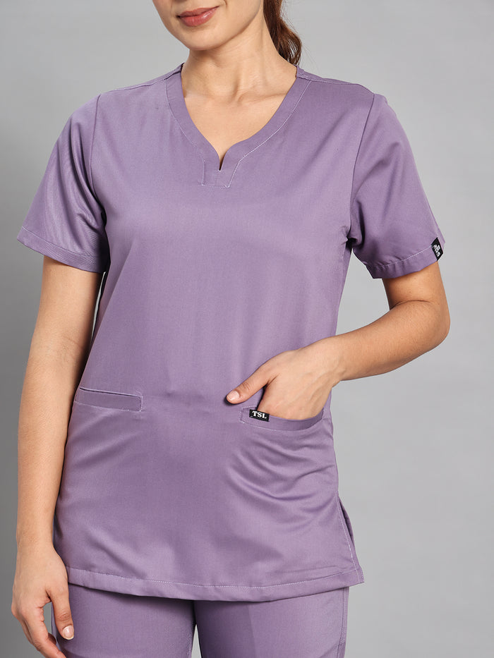 Move Lite Women Ube (Soft V Neck) Scrub Set