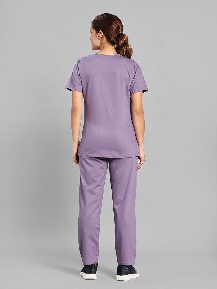 Move Lite Women Ube (Soft V Neck) Scrub Set