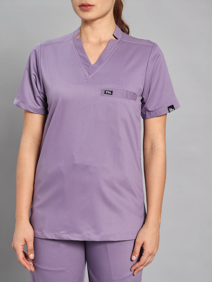 Move Lite Women Ube (Star V Neck) Scrub Set
