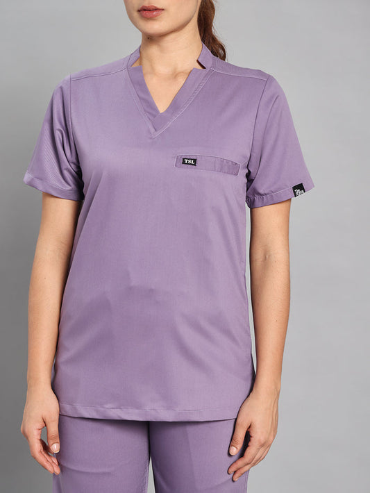 Move Lite Women Ube (Star V Neck) Scrub Set