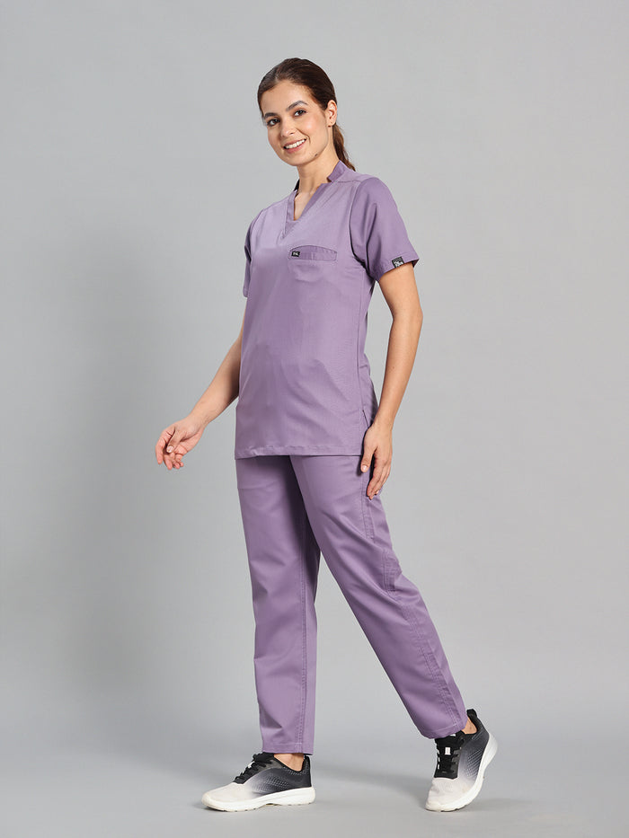 Move Lite Women Ube (Star V Neck) Scrub Set
