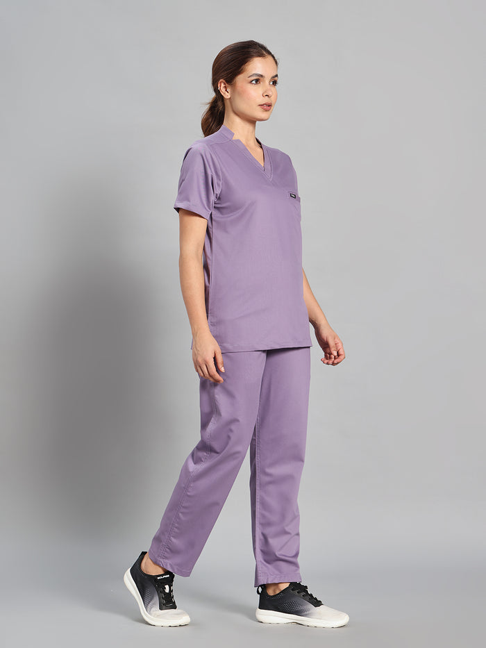 Move Lite Women Ube (Star V Neck) Scrub Set