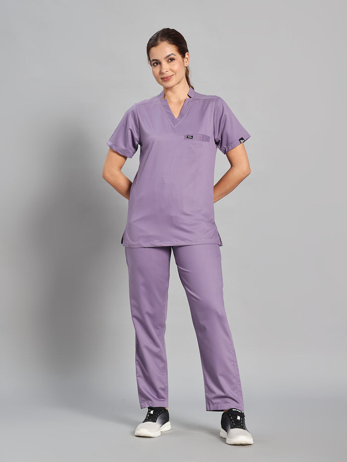 Move Lite Women Ube (Star V Neck) Scrub Set