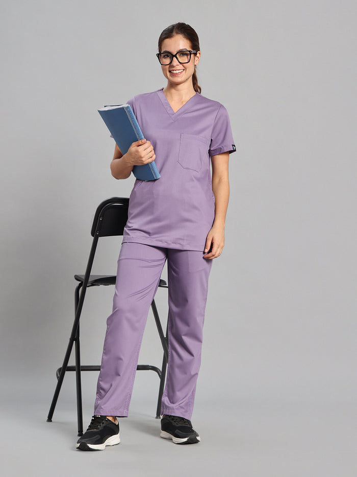 Move Lite Women Ube V Scrub Set