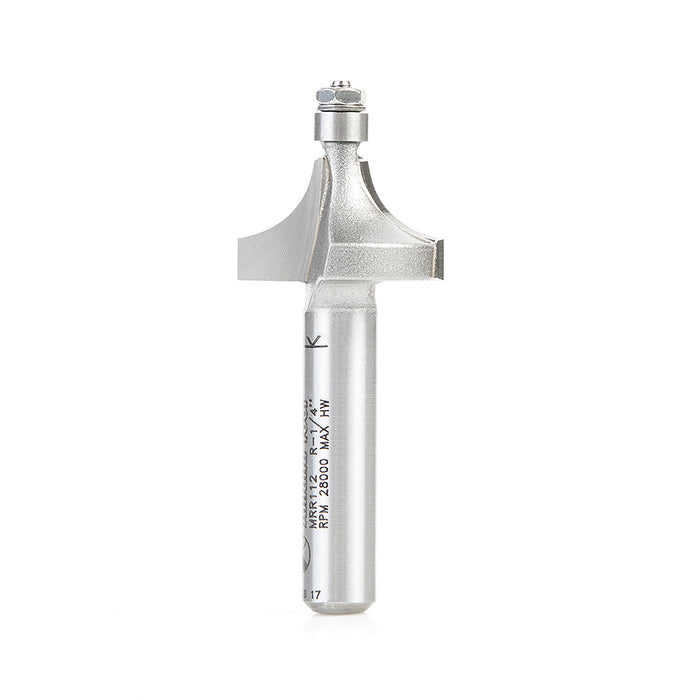 MRR112 Amana Tool 1/4" Round Over Bit with 3/16" Bearing