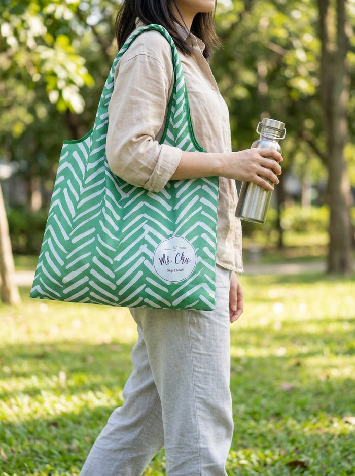 Ms. Chu Recycle Bag | Foldable Eco-Friendly Shopping Bag - Ms. Chu Soap & Beaut