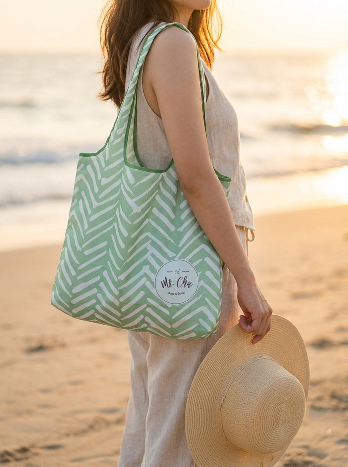 Ms. Chu Recycle Bag | Foldable Eco-Friendly Shopping Bag - Ms. Chu Soap & Beaut