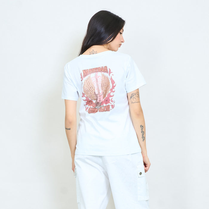 Nashville guitar graphic cotton t-shirt wholesale