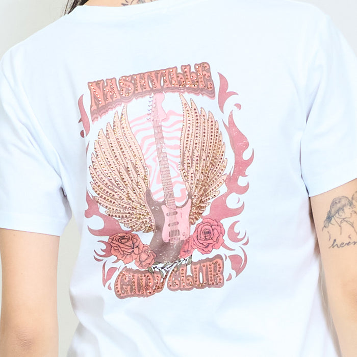 Nashville guitar graphic cotton t-shirt wholesale