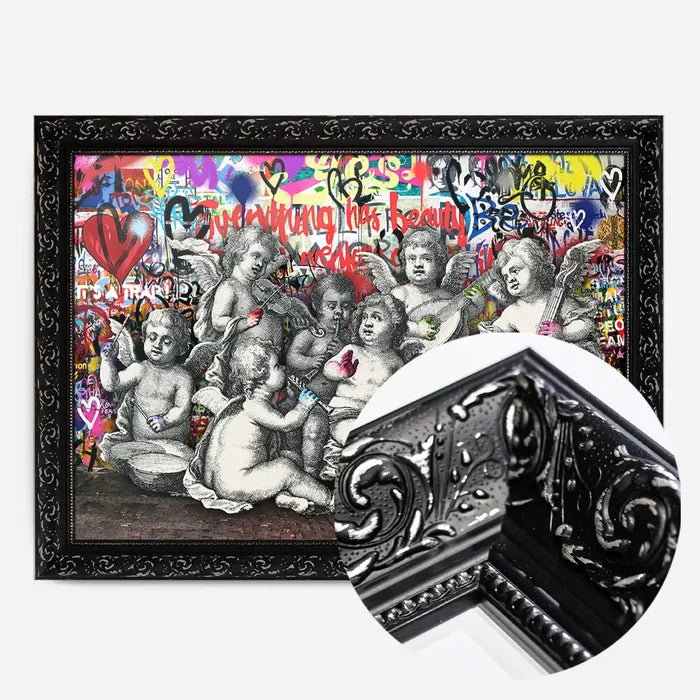 21x30cm | 8¼ x 11¾in / Black Ornate Frame