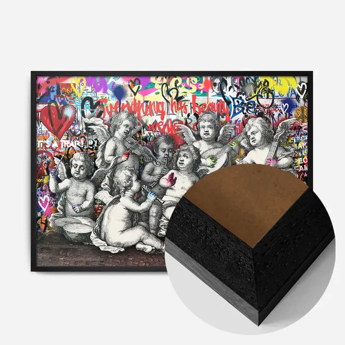 21x30cm | 8¼ x 11¾in / Black Wood Frame