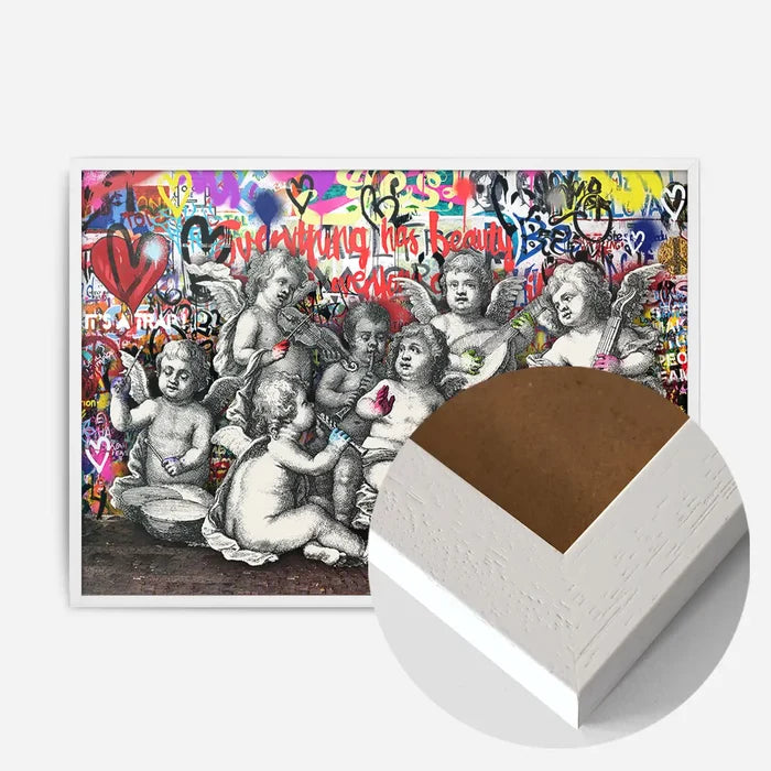 21x30cm | 8¼ x 11¾in / White Wood Frame