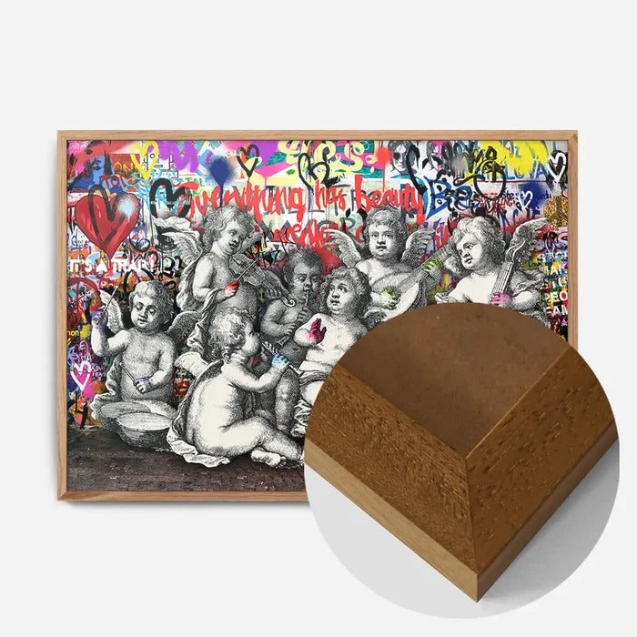 21x30cm | 8¼ x 11¾in / Oak Wood Frame