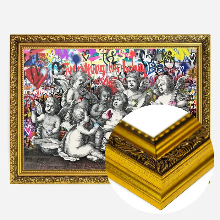 21x30cm | 8¼ x 11¾in / Gold Ornate Frame