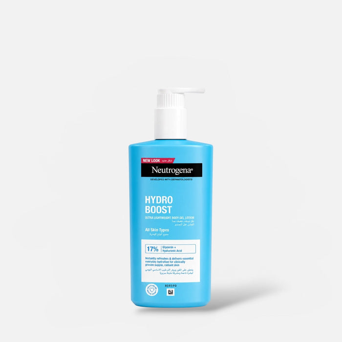 Neutrogena Hydro Boost Ultra Lightweight Body Gel Lotion 400ml لوشن جل الجسم نيتروجينا هيدرو بوست فائق الخفة - Princess Cosmetics Qatar