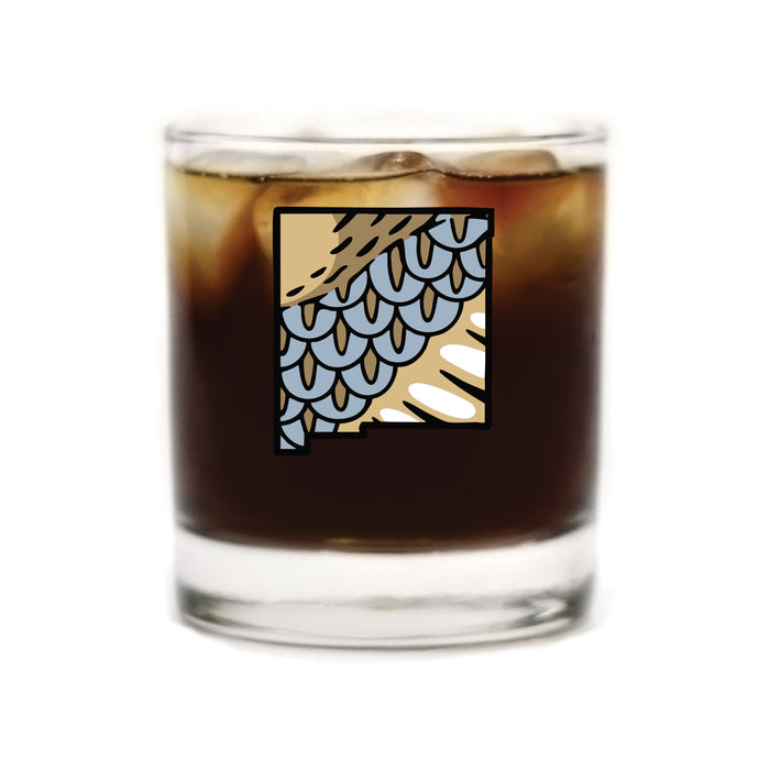 New Mexico Scaled Quail Whiskey Glass
