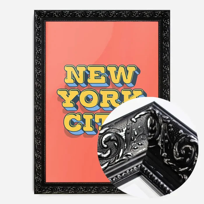 21x30cm | 8¼ x 11¾in / Black Ornate Frame