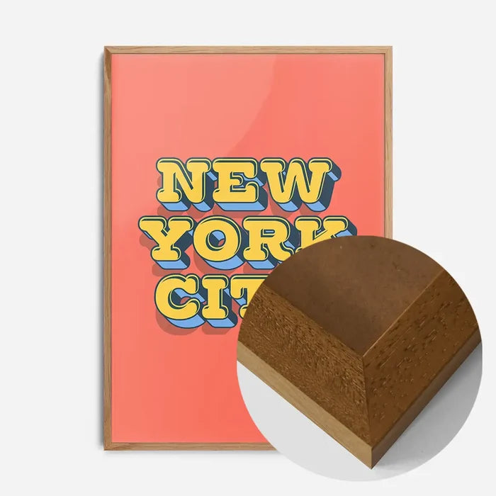 21x30cm | 8¼ x 11¾in / Oak Wood Frame