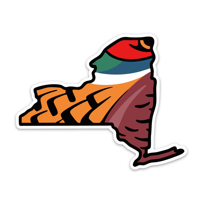 New York Pheasant Decal Sticker
