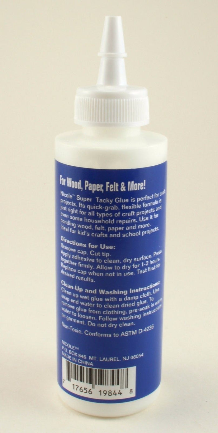 Nicole Super Tacky Glue Bulk 4 fl. oz. 20 Bottles - artcovecrafts.com