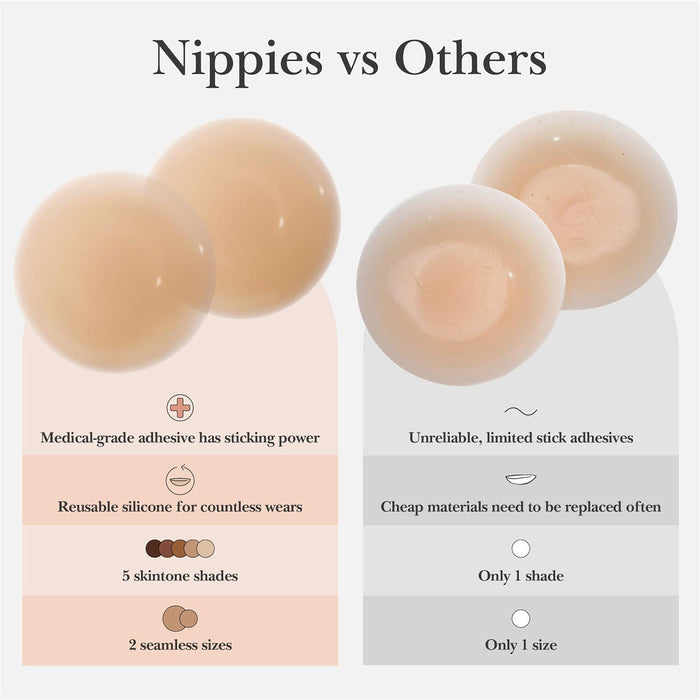 Nippies Adhesive Nipple Covers A-C Cup Size 1.5