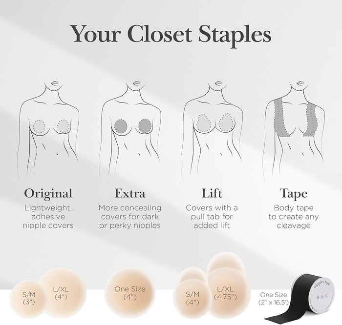 Nippies Adhesive Nipple Covers A-C Cup Size 1.5