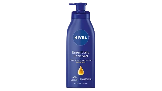 NIVEA Essentially Enriched Body Lotion With Deep Nourishing Serum & Almond Oil لوشن الجسم الغني بالعناية العميقة وزيت اللوز