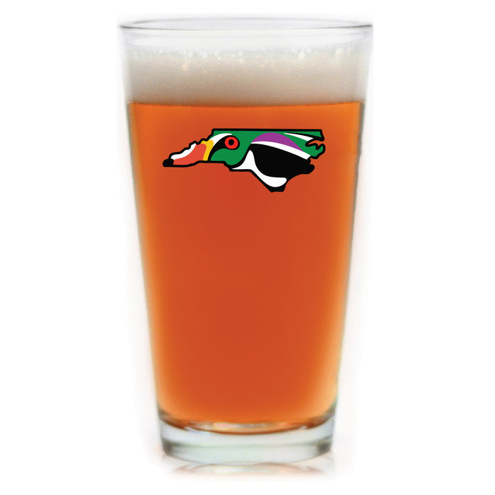 North Carolina Wood Duck Pint Glass