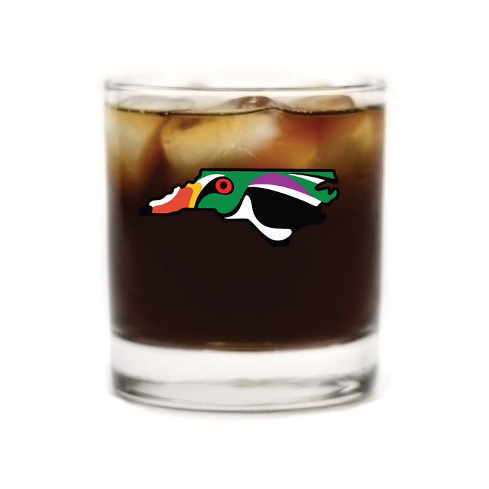 North Carolina Wood Duck Whiskey Glass