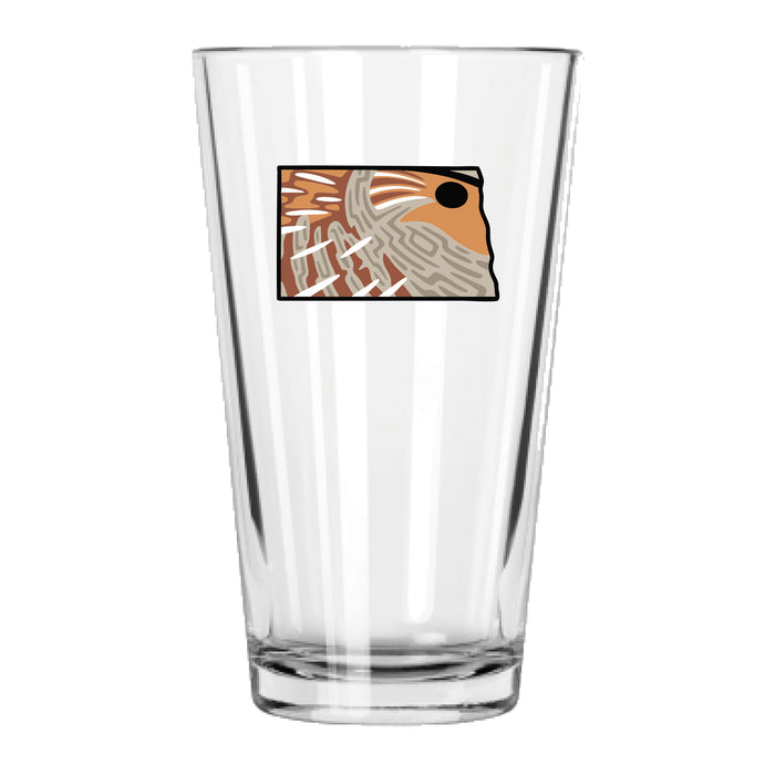 North Dakota Hungarian Partridge Pint Glass