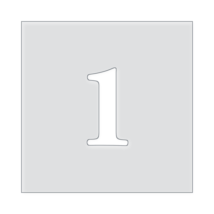 Number Templates 1-10 Acrylic Router Template