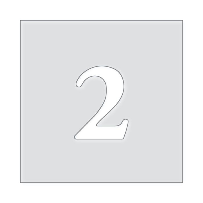 Number Templates 1-10 Acrylic Router Template