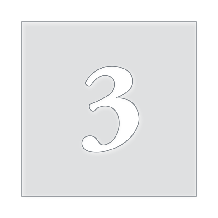 Number Templates 1-10 Acrylic Router Template