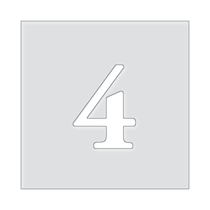 Number Templates 1-10 Acrylic Router Template
