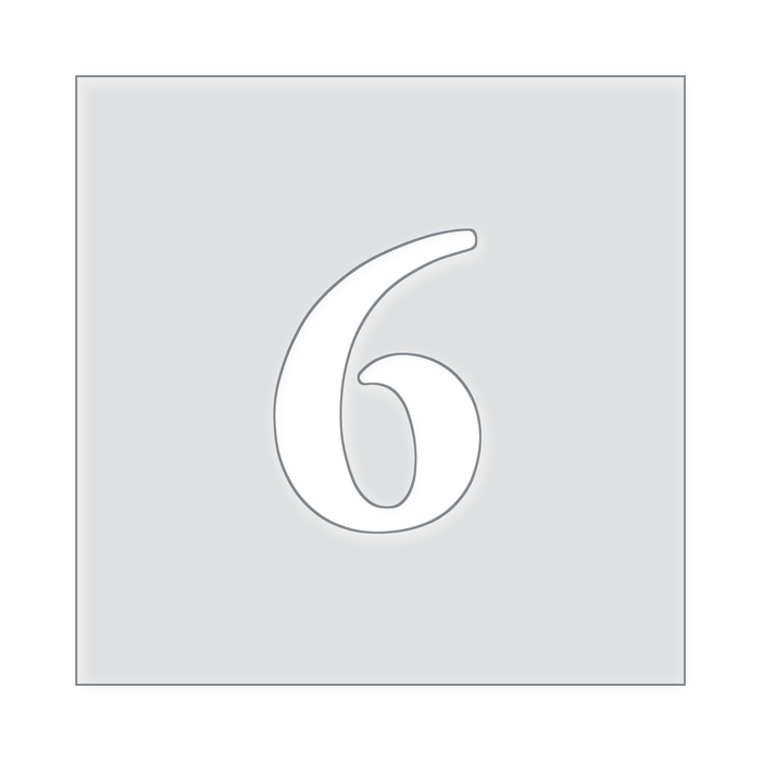 Number Templates 1-10 Acrylic Router Template